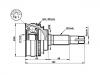 Jeu de joints, arbre de transmission CV Joint Kit:43410-20321