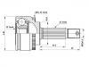 Jeu de joints, arbre de transmission CV Joint Kit:MR580554