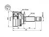 Jeu de joints, arbre de transmission CV Joint Kit:MR276713